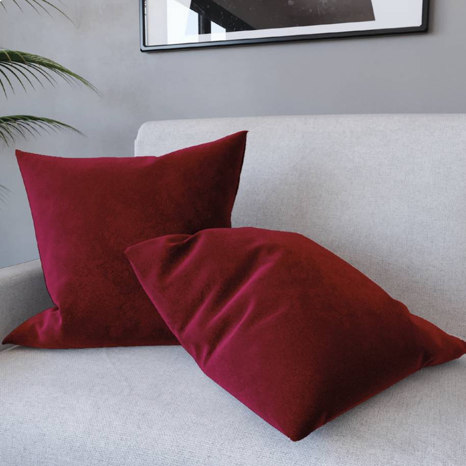 Cuscino arredo in velluto imbottito