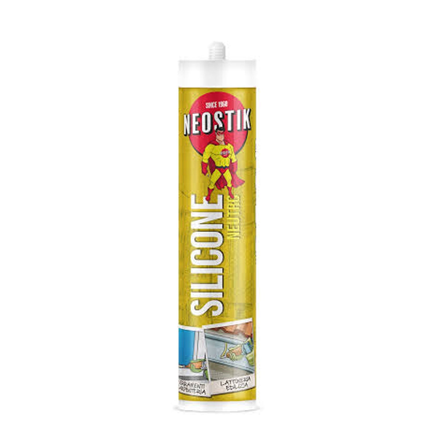 NEOSTIK SILICONE NEUTRO 310 ML RAME