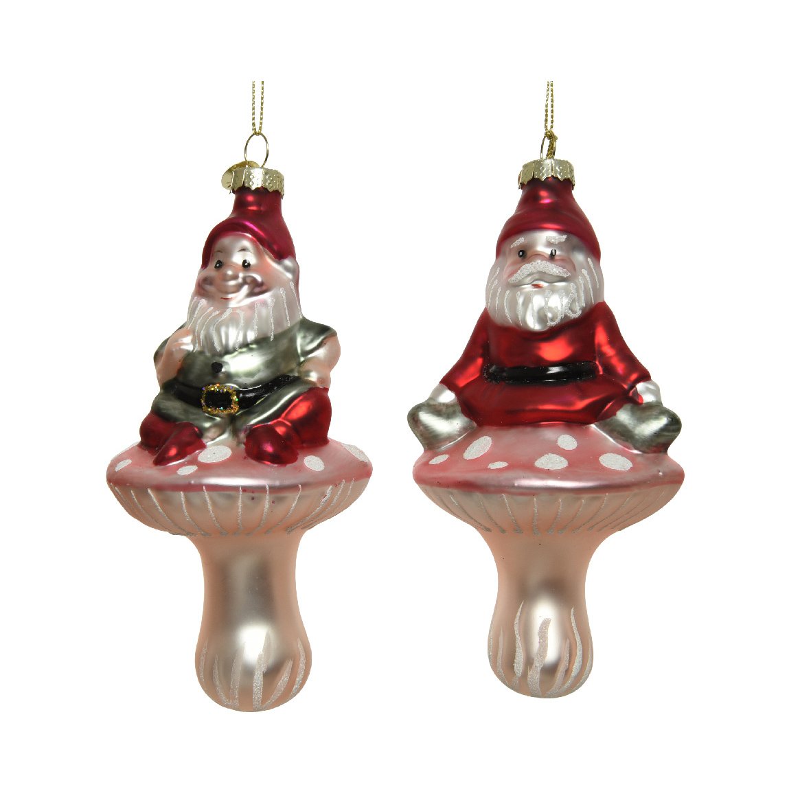 Pendaglio gnomo su funghetto