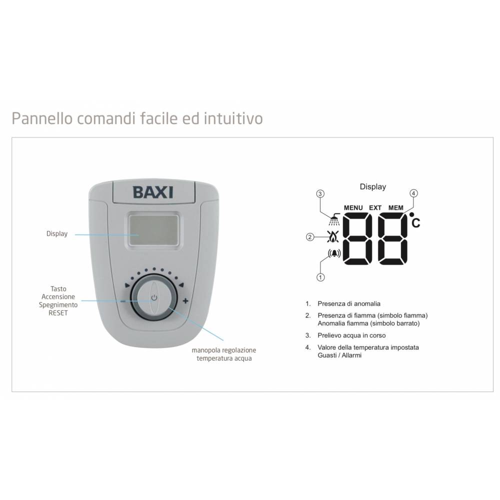 Scaldabagno Baxi Acquaproject 11L FIBlueGL