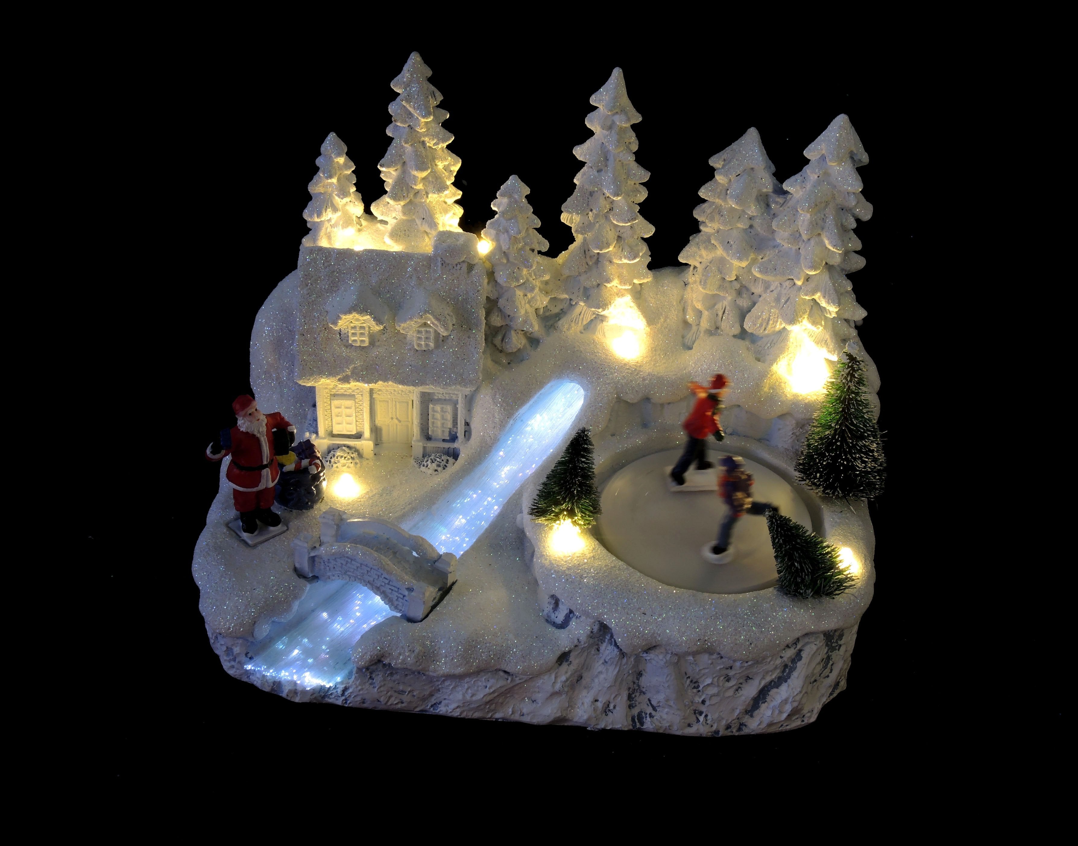 Villaggio innevato led bianco