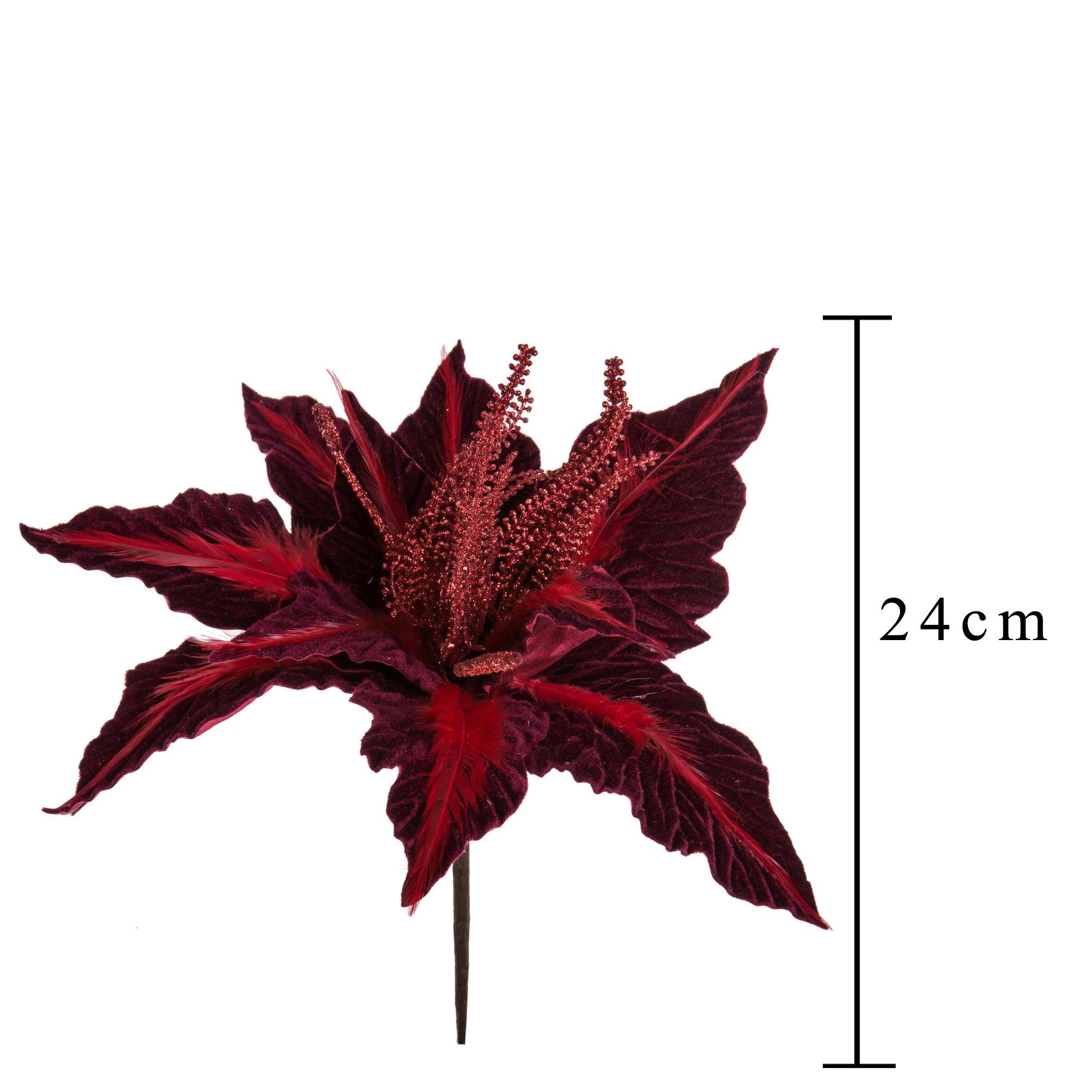 Pick stella natale colore rosso