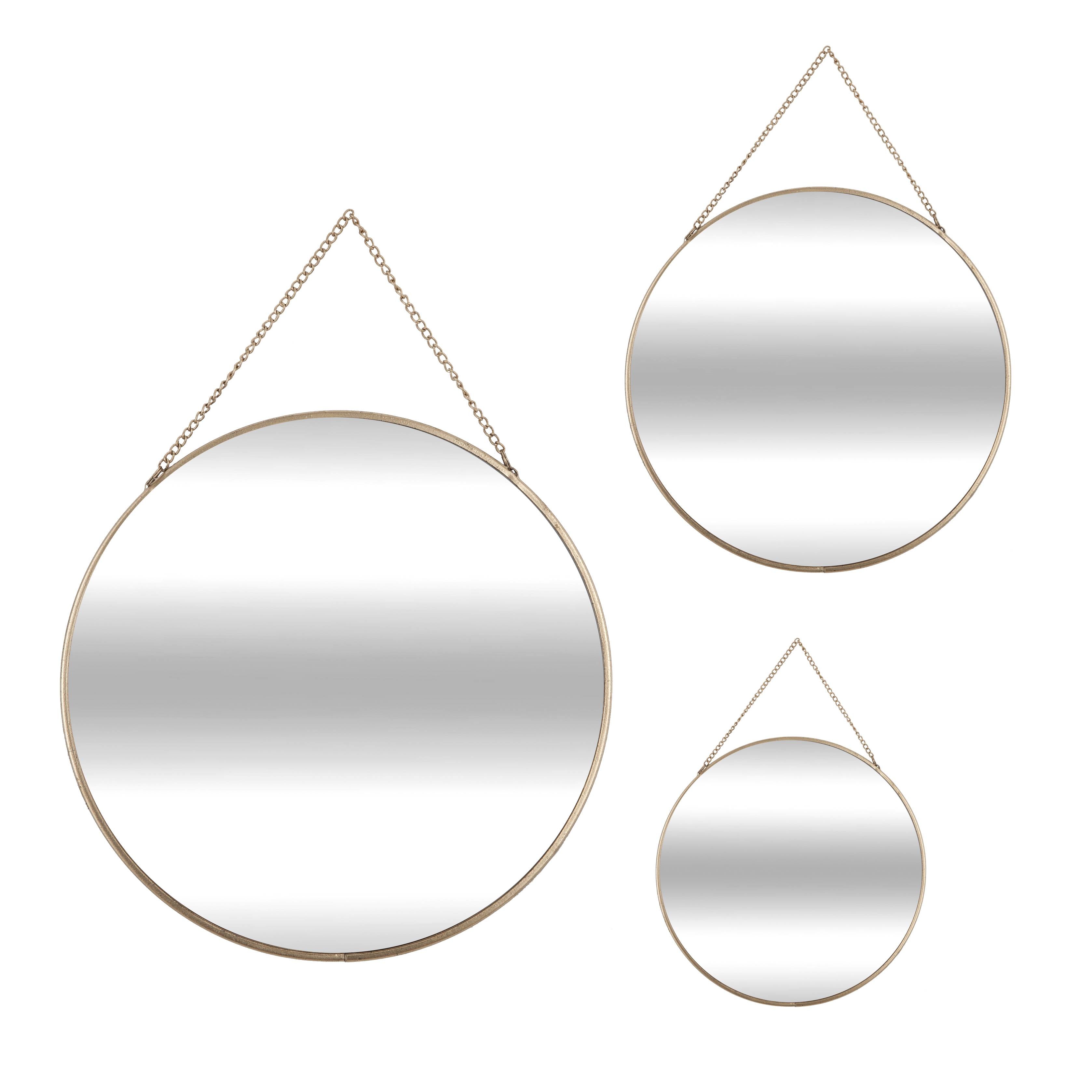 Set 3 specchi tondi
