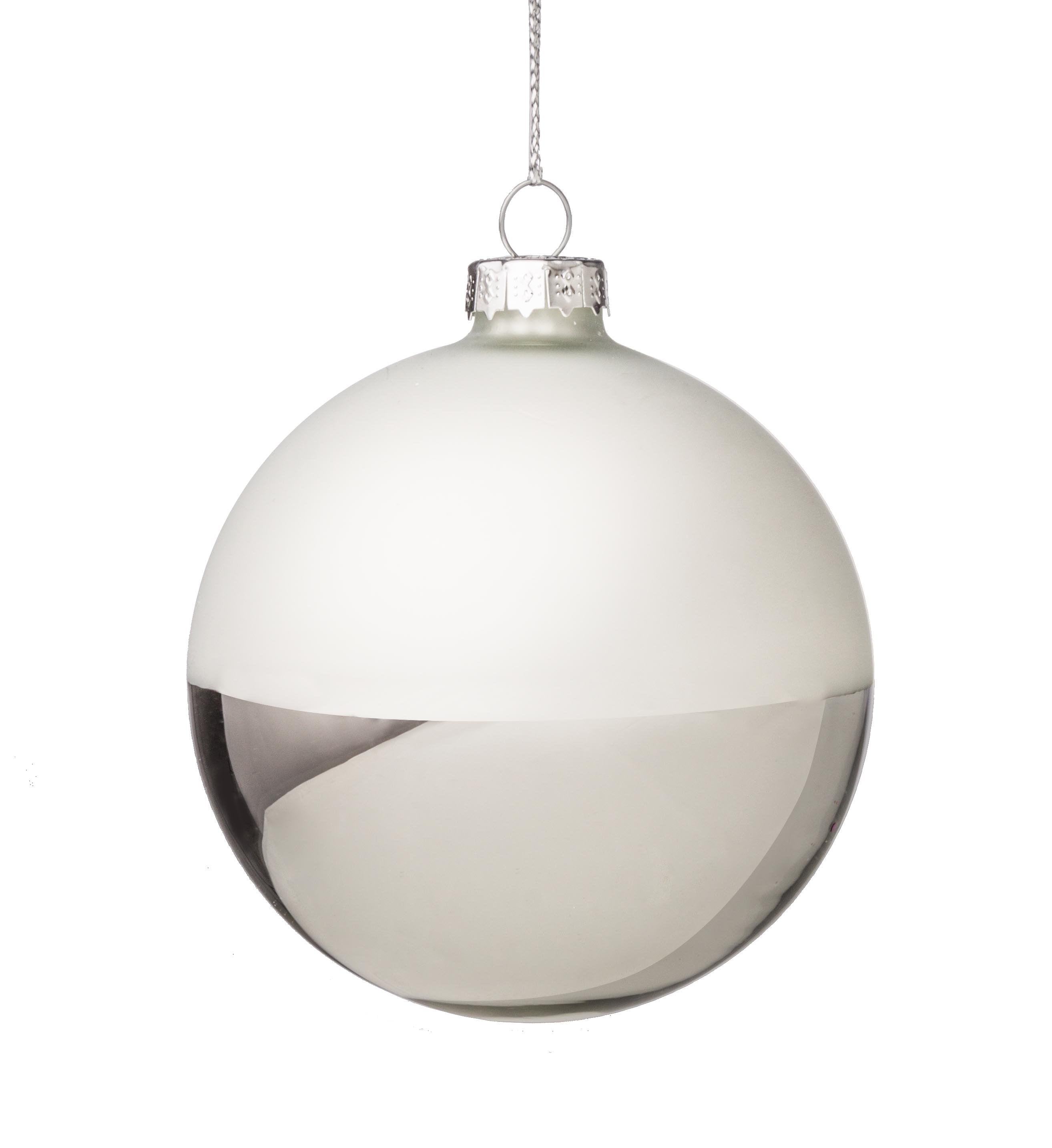 Sfera vetro charmant bianco 3