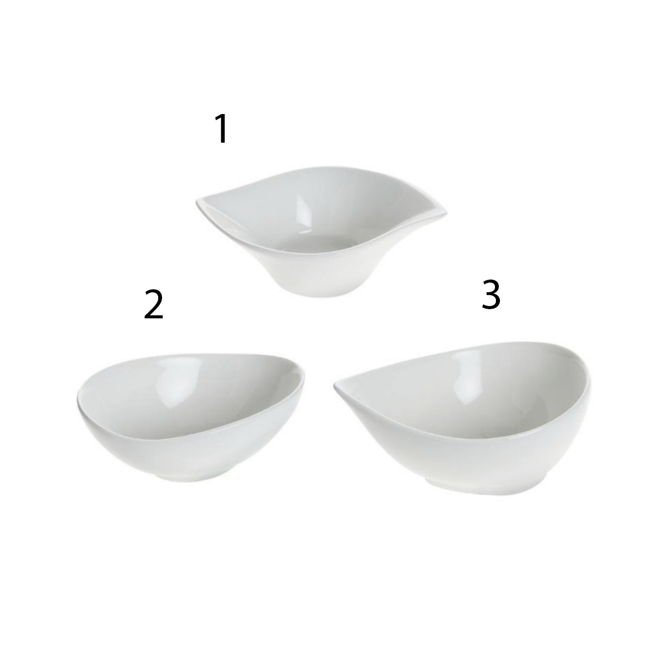 Mini Ciotola in Porcellana 3 Forme ‚Äì Secret de Gourmet