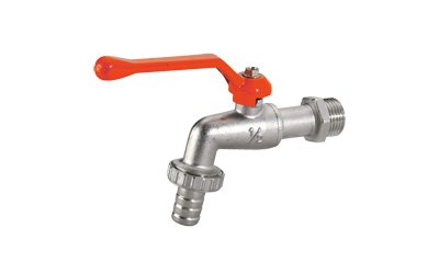 RUBINETTO CON MANICO IN GOMMA 3/4