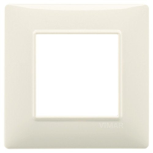 Placca 2 moduli Beige Vimar Plana