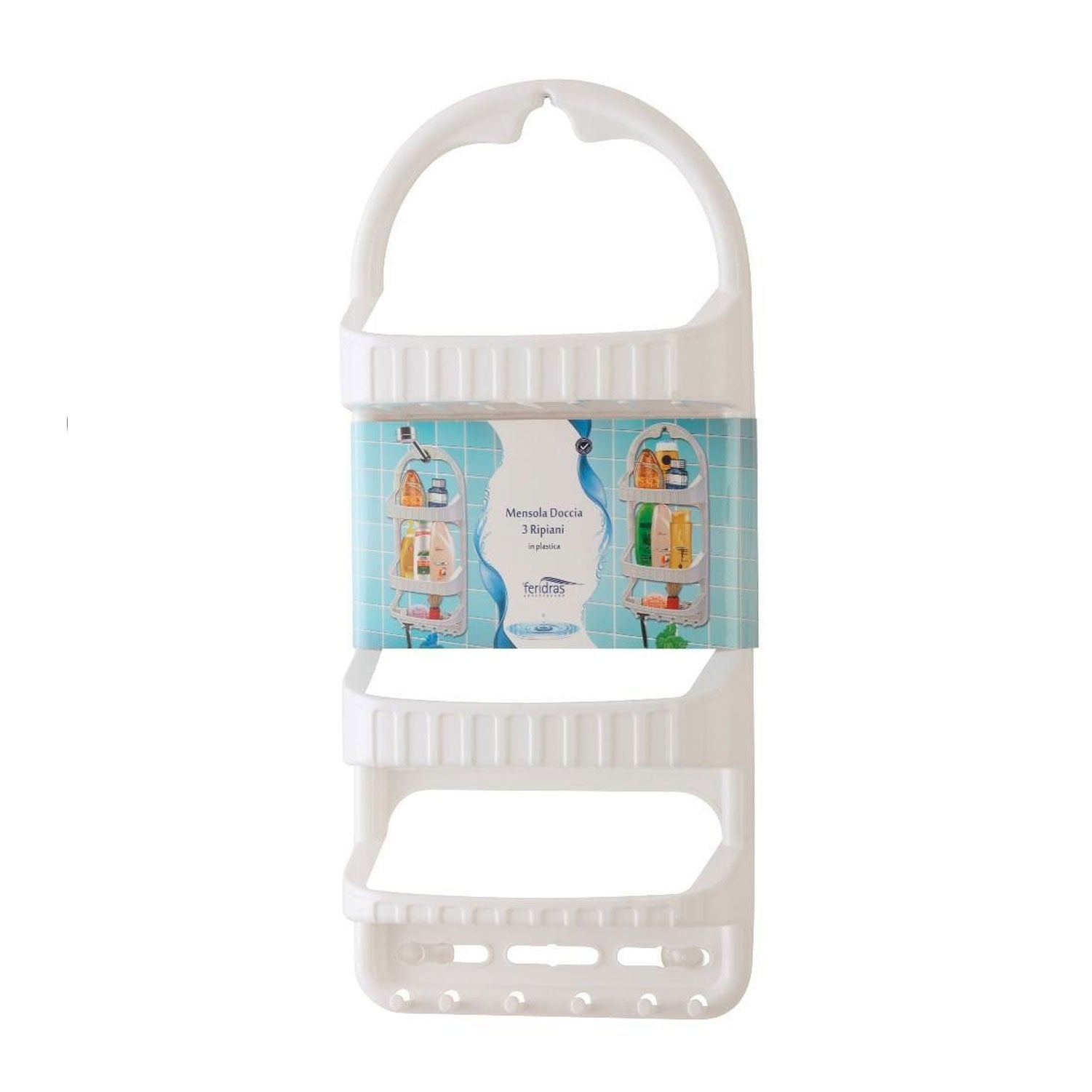 Mensola per Doccia a tre Ripiani
