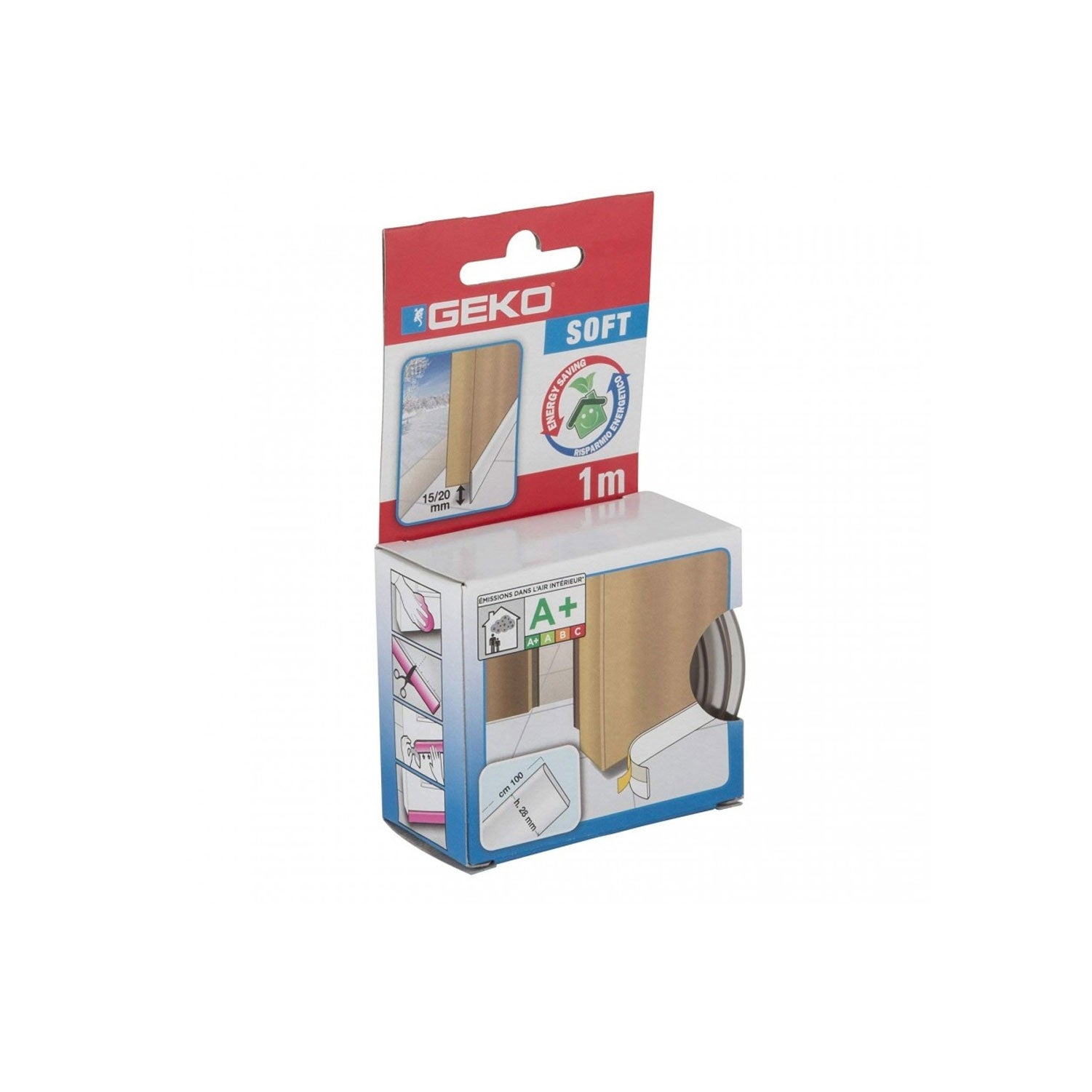 Paraspiffero adesivo bianco espanso 1 mt