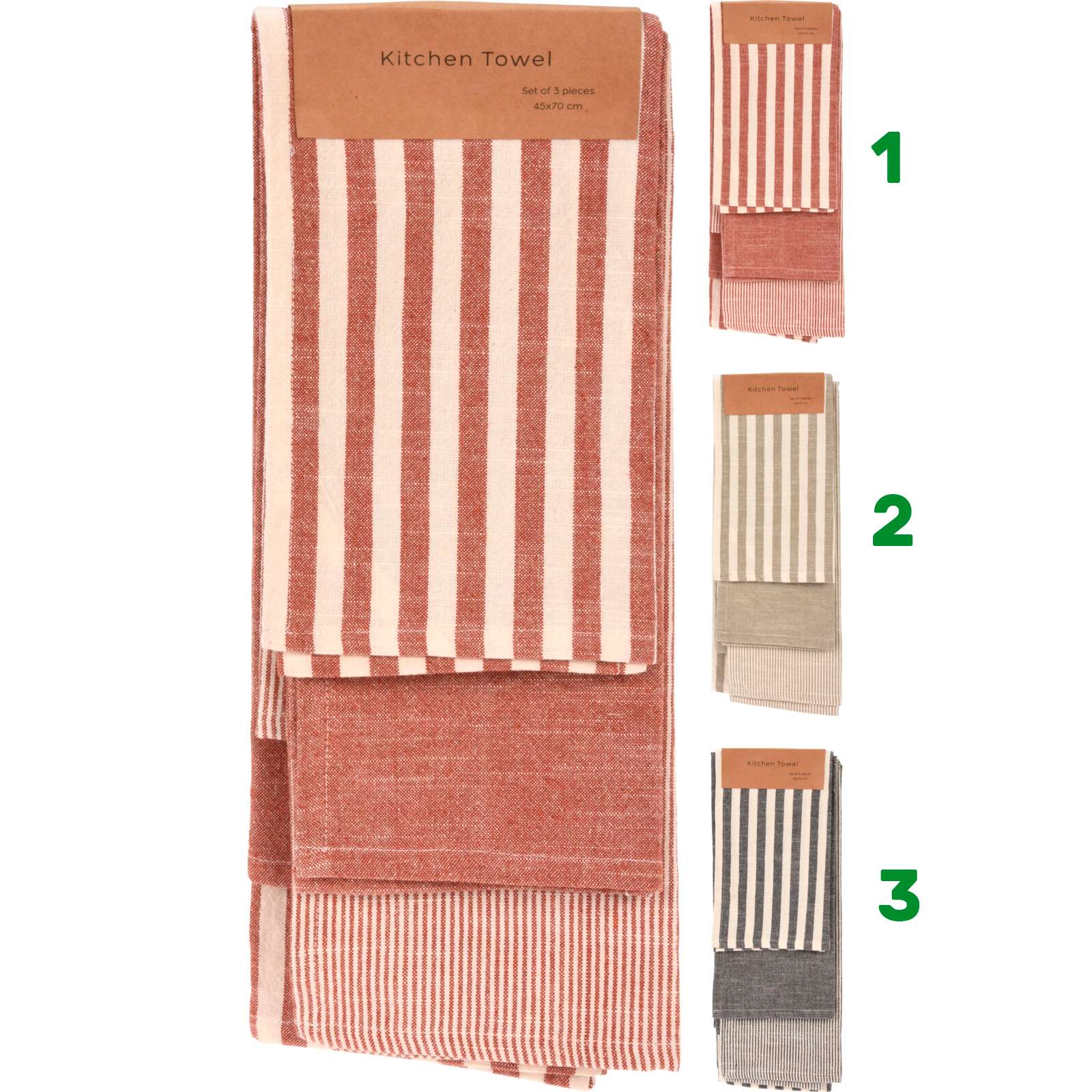 3 strofinacci per cucina