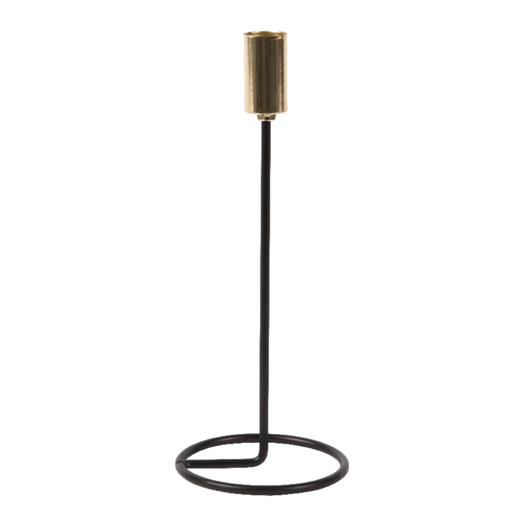 Portacandele natalizio nero-oro