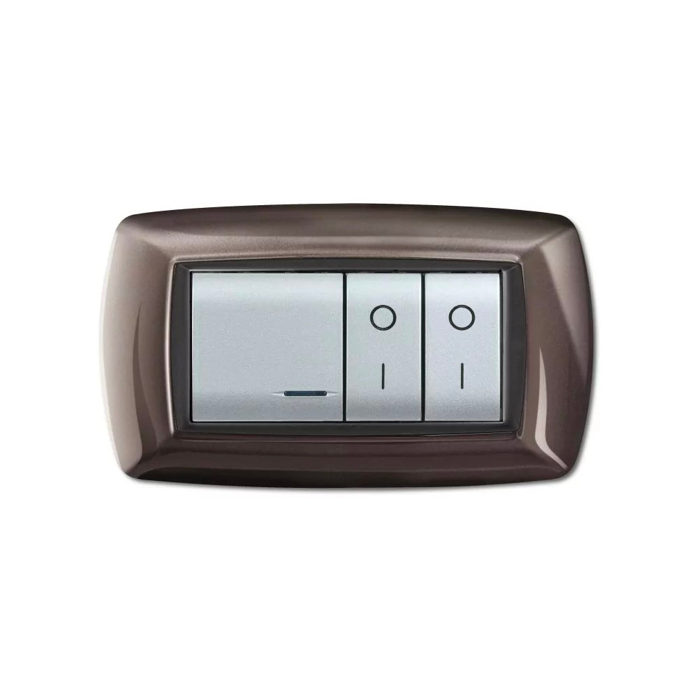 Placca antracite 4 posti