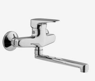 MIX LAVELLO CUCINA SPLIT CROMO A PARETE