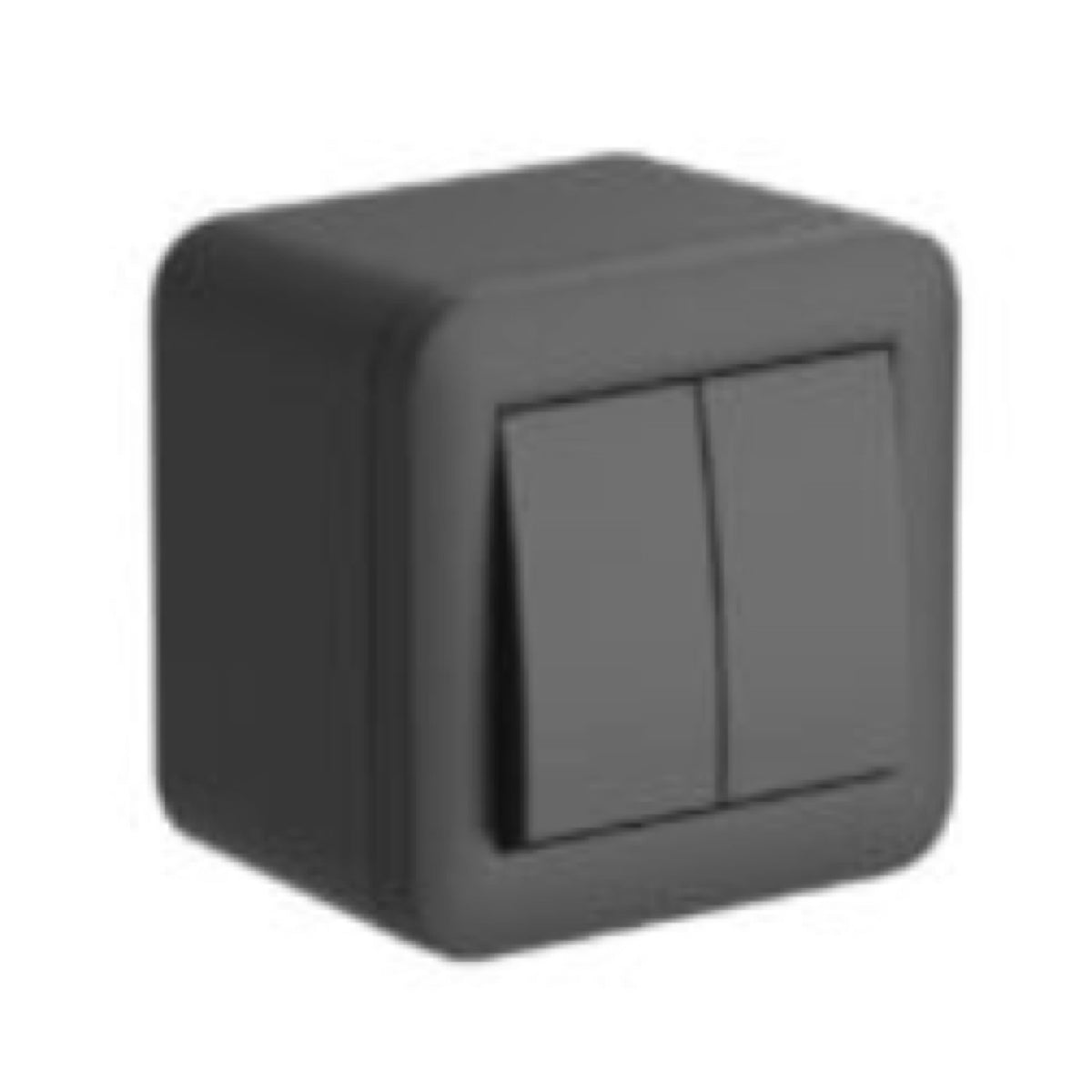 Contenitore Fixa con Doppio Deviatore 10A - Nero