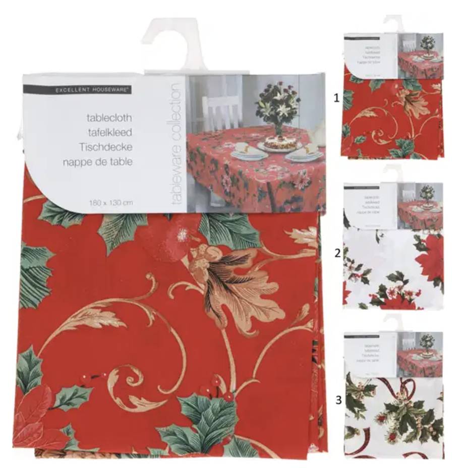 Tovaglia natalizia 130x180 cm 3 ass
