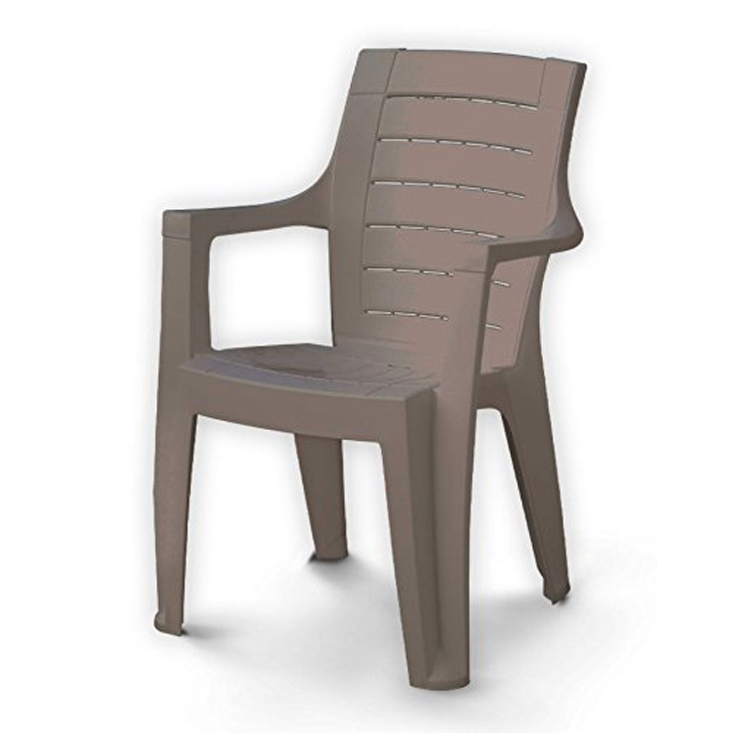 SEDIA POLTRONA IN RESINA IMPILABILE CLEOPATRA TAUPE - DIMAPLAST 4003718