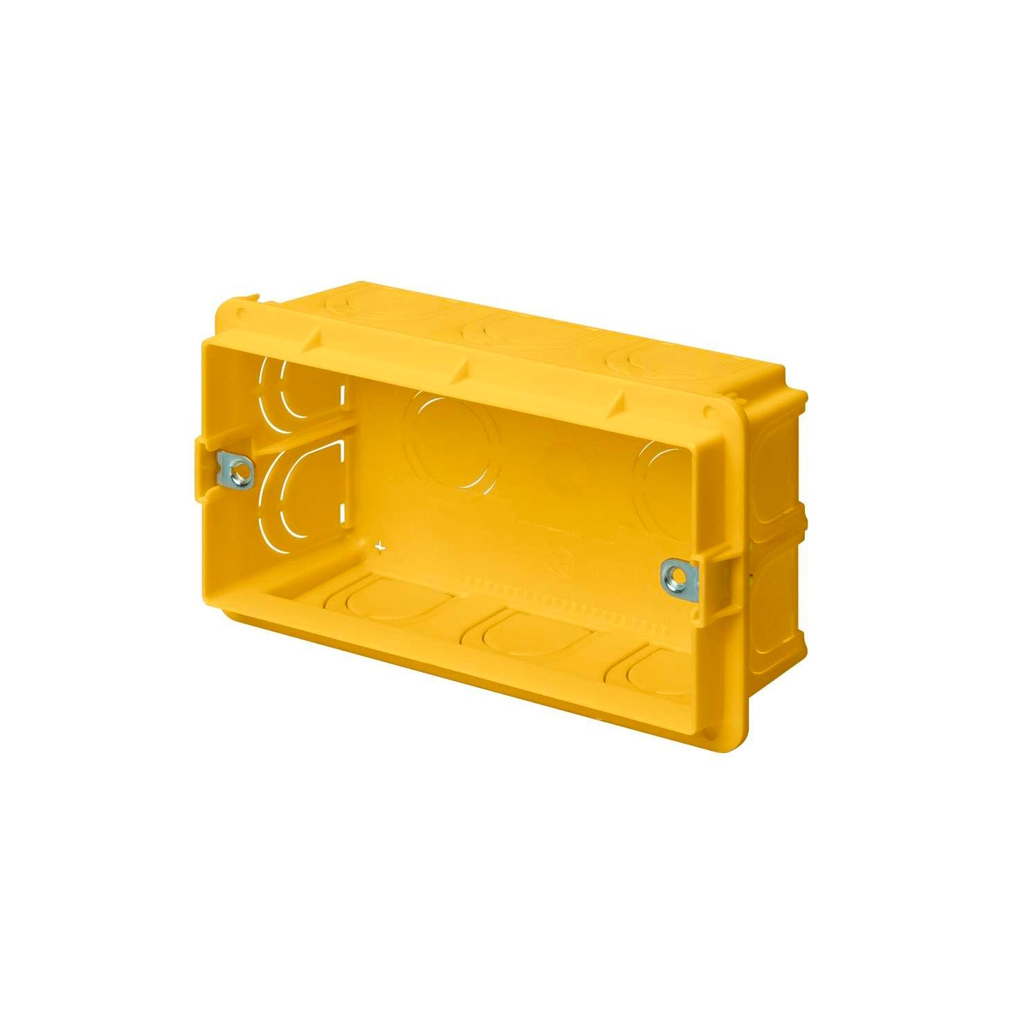 Scatola ad incasso 4 posti arancio