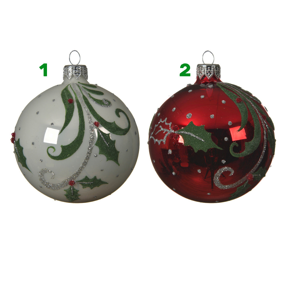 Palla di vetro smaltata 8 cm