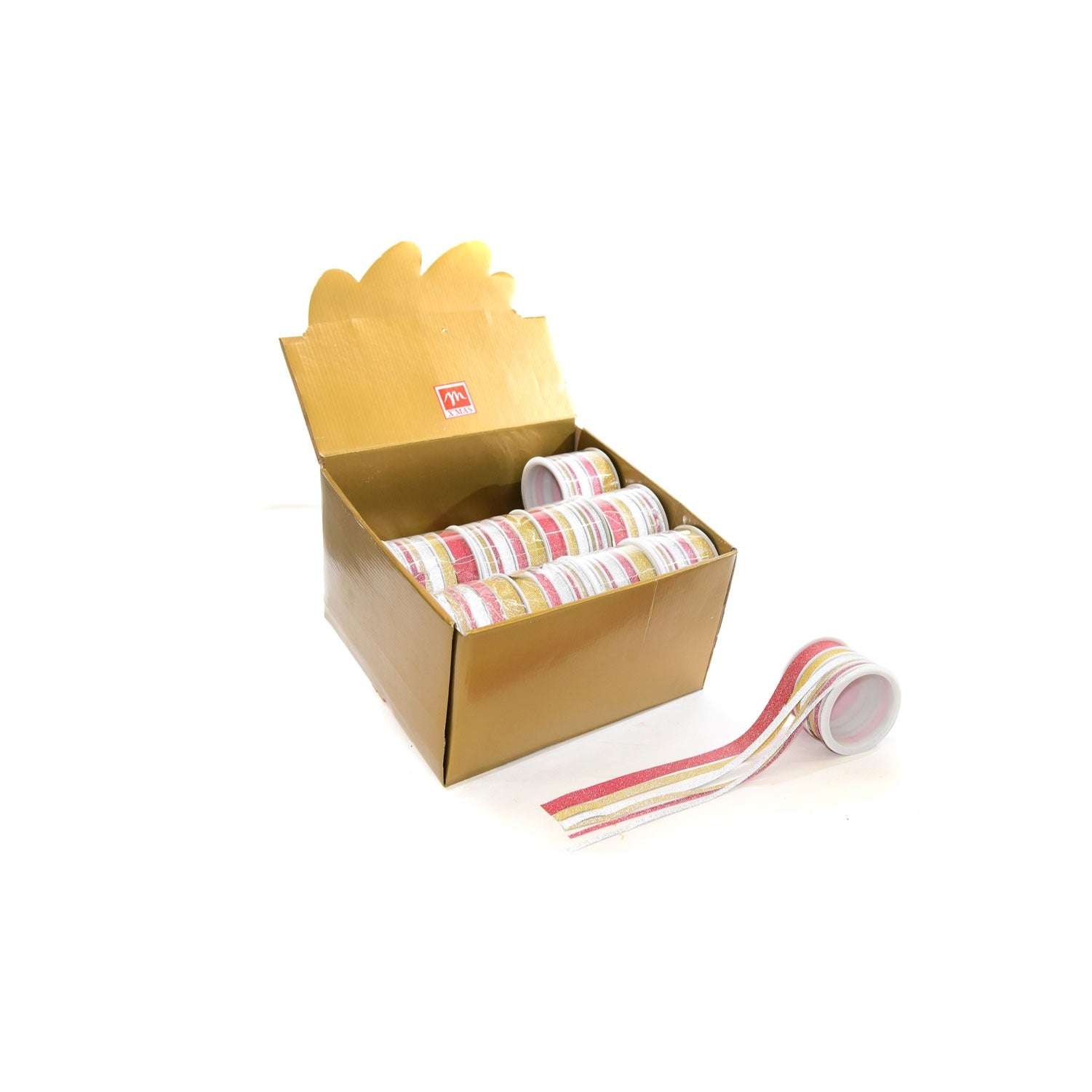 Assortimento 6 nastri glitterati