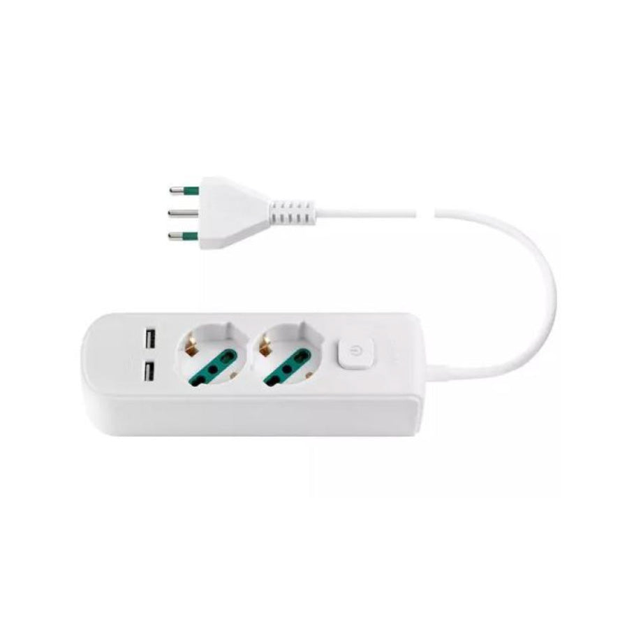 Multipresa+2usb+S17+interruttore Vimar