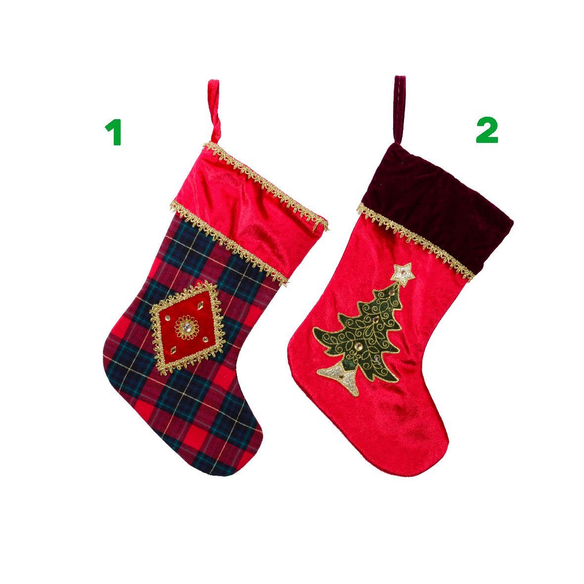 Calza per albero di natale poliestere