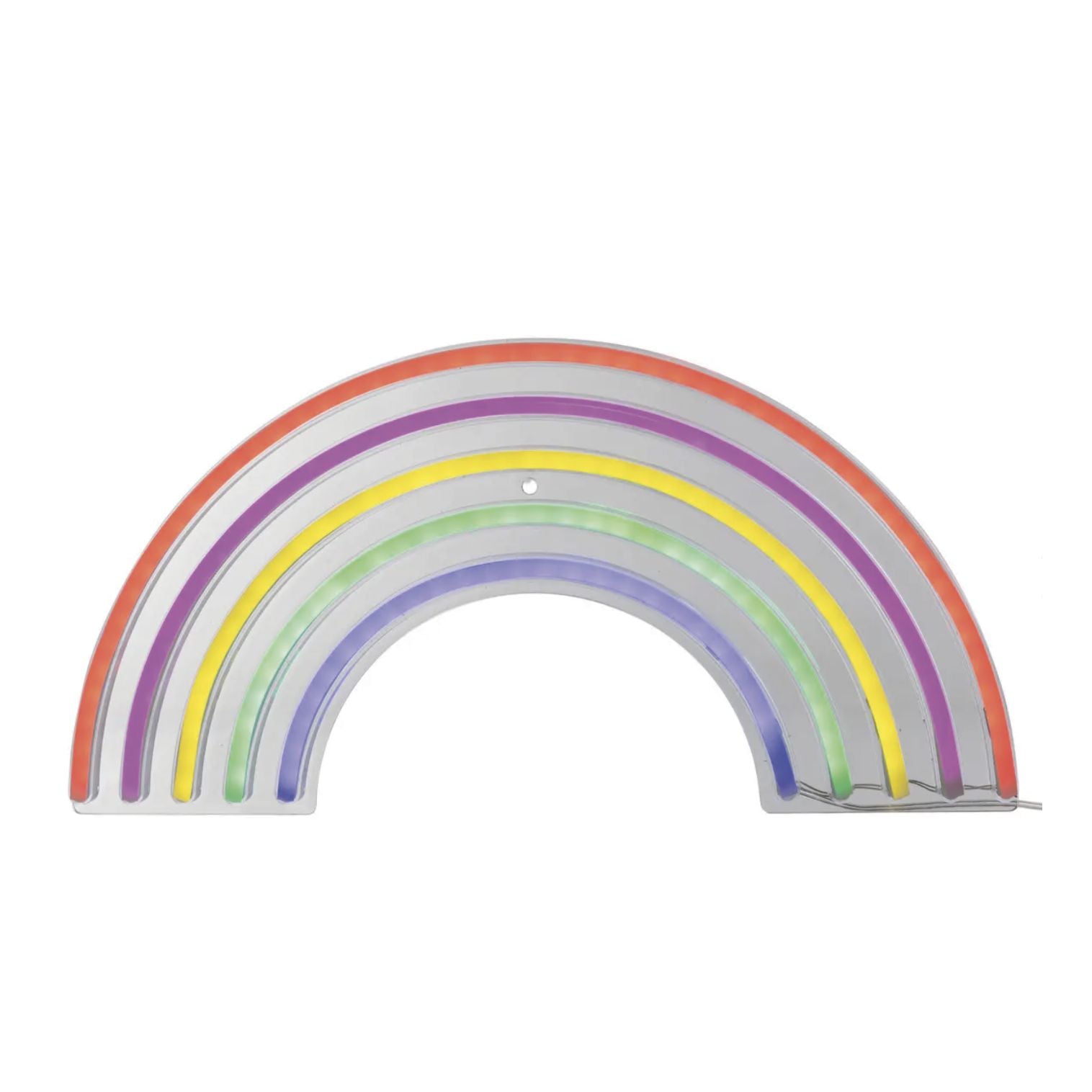 Neon da parete "Arc en ciel" a forma di arcobaleno, L38 cm