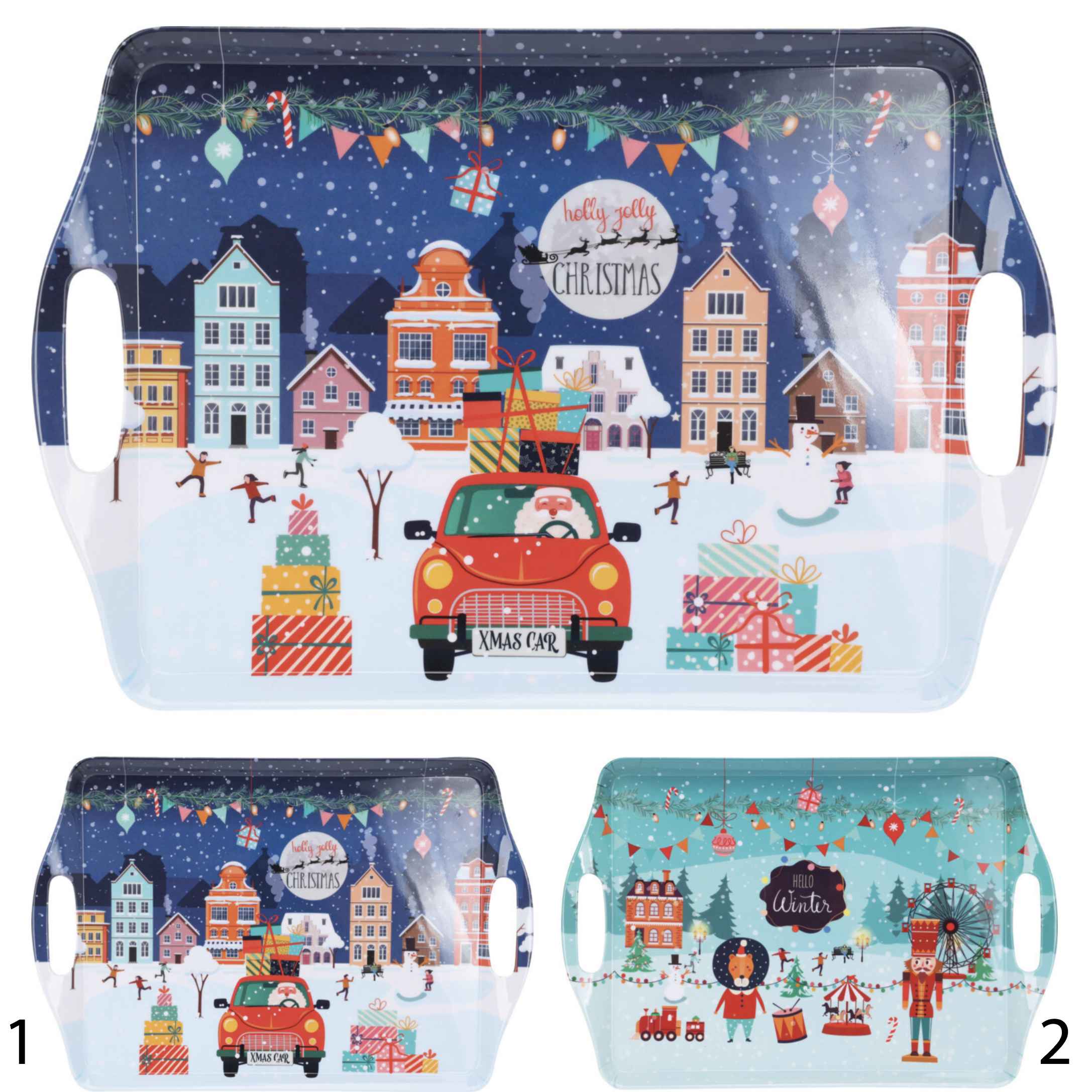 Vassoio natalizio 45x30x2 cm