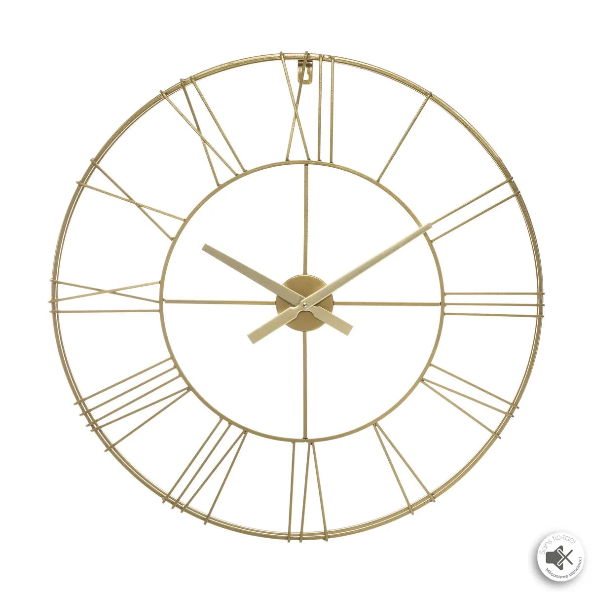 Orologio da parete vintage in metallo √ò70cm ‚Äì Oro