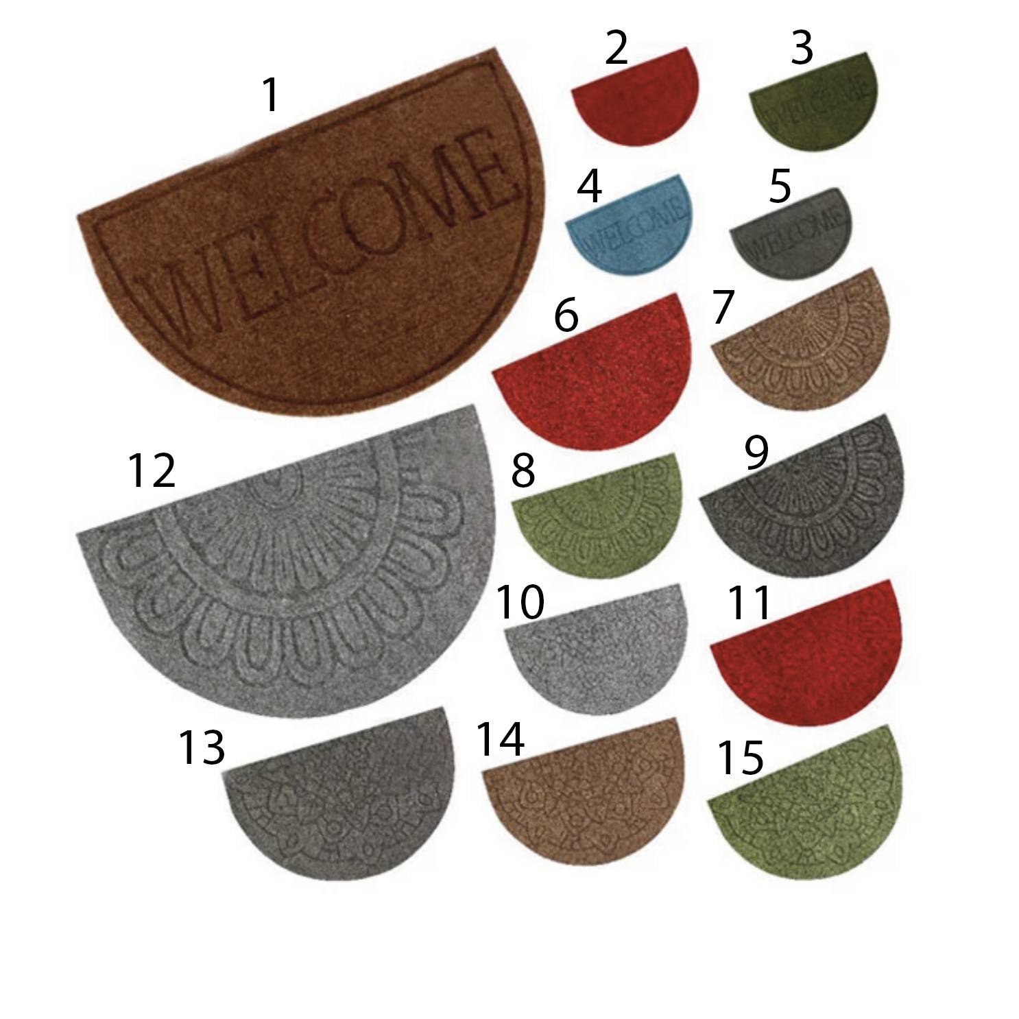 Zerbino Quick mezzaluna 40x65 cm