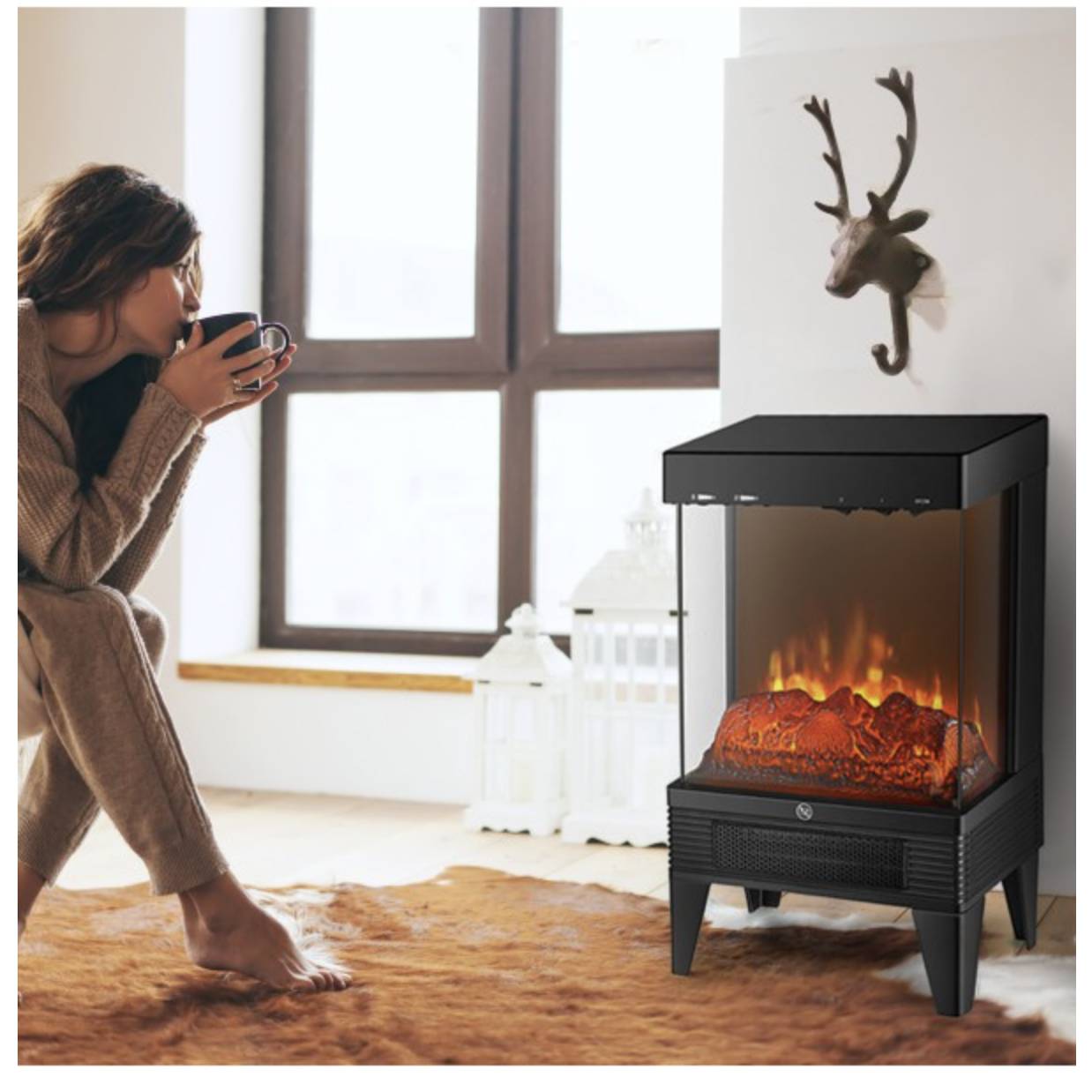 Caminetto elettrico 2000W Zephir