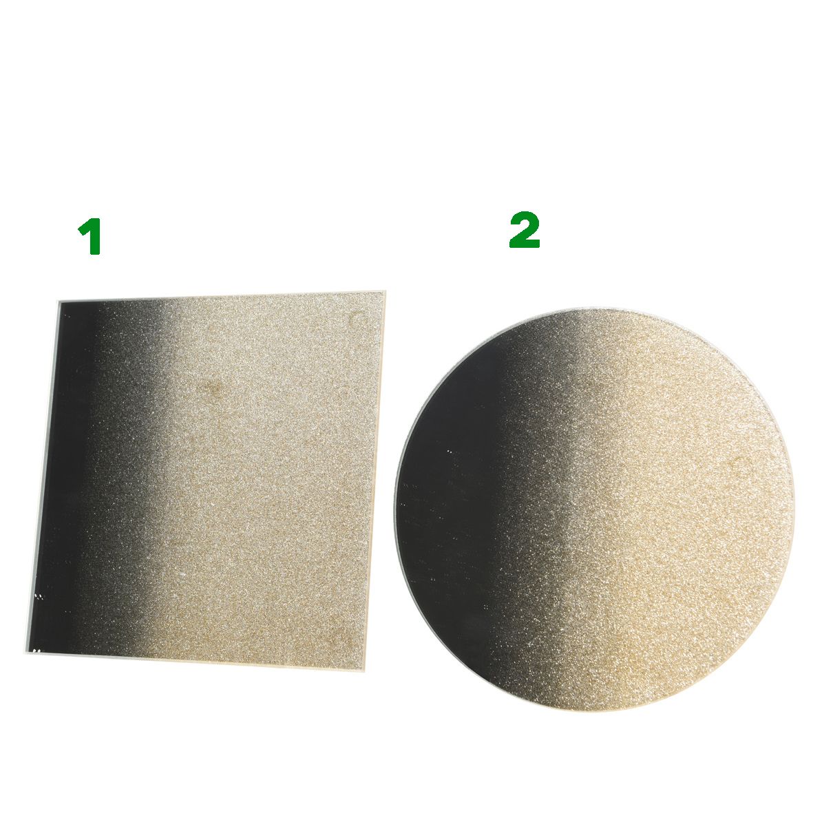 Sottocandela con glitter oro