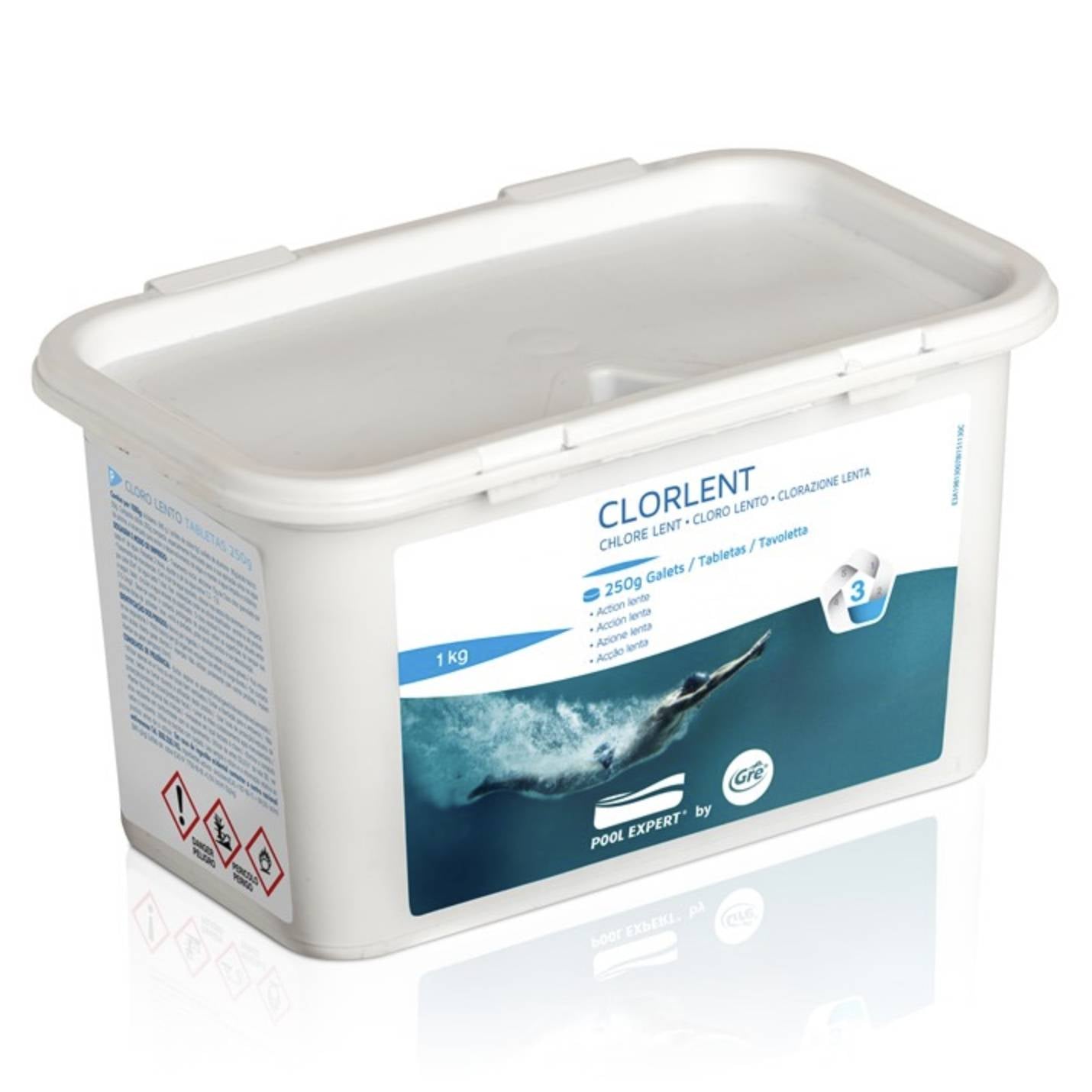 Cloro lento in pastiglie da 250g 1Kg