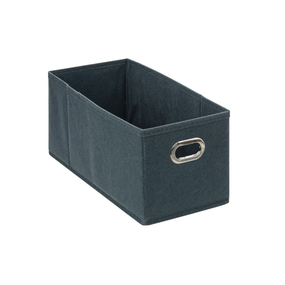 Scatola Contenitore in Tessuto Blu Petrolio ‚Äì 31 cm