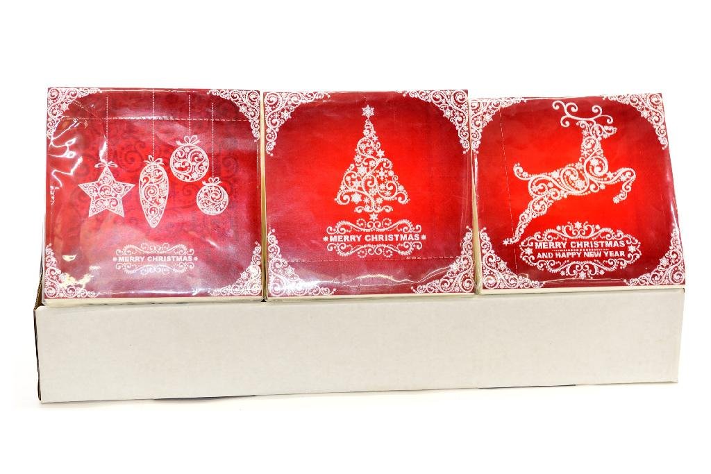 Confezione 20 tovaglioli natalizi