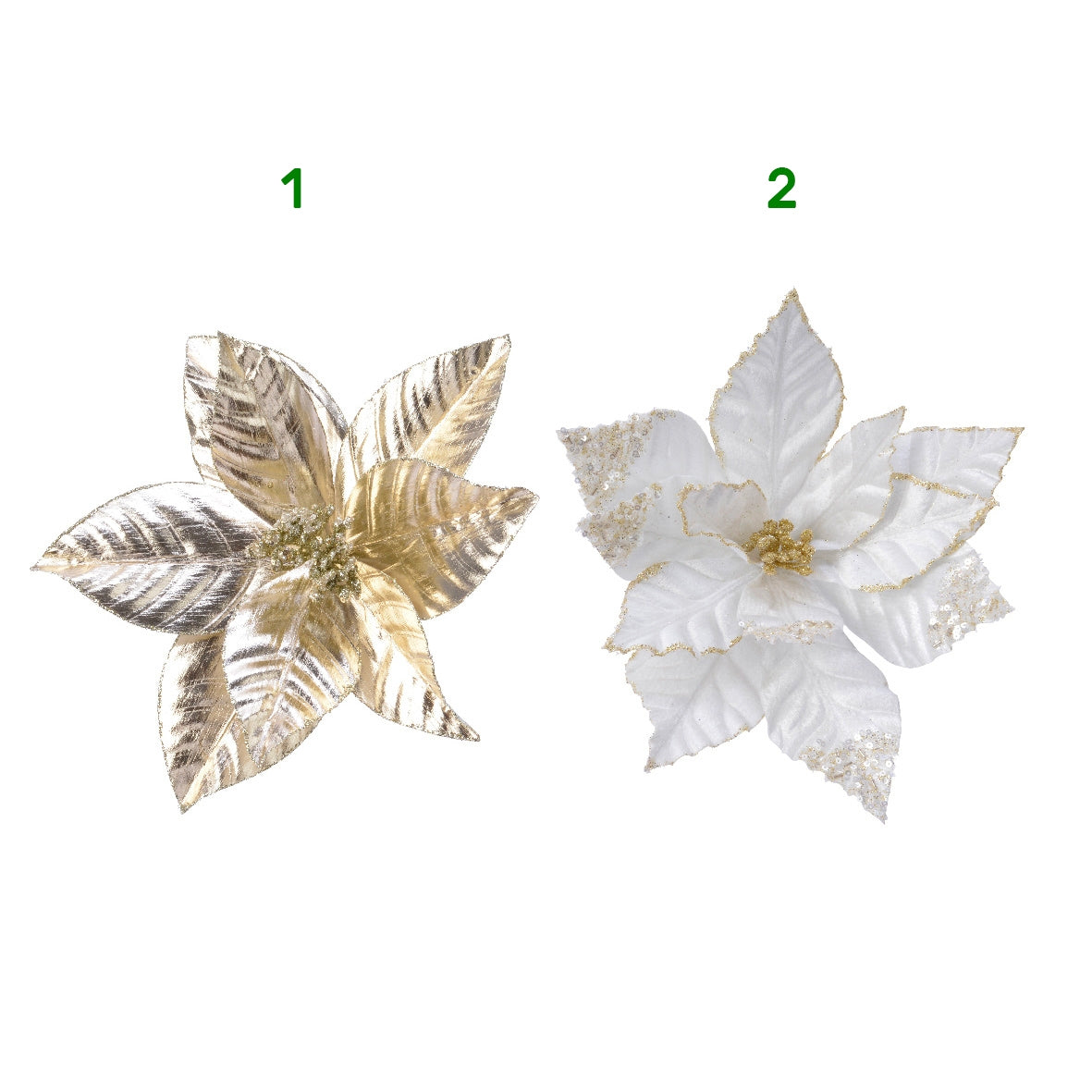 Decorazione natalizia Poinsetta Kaemingk