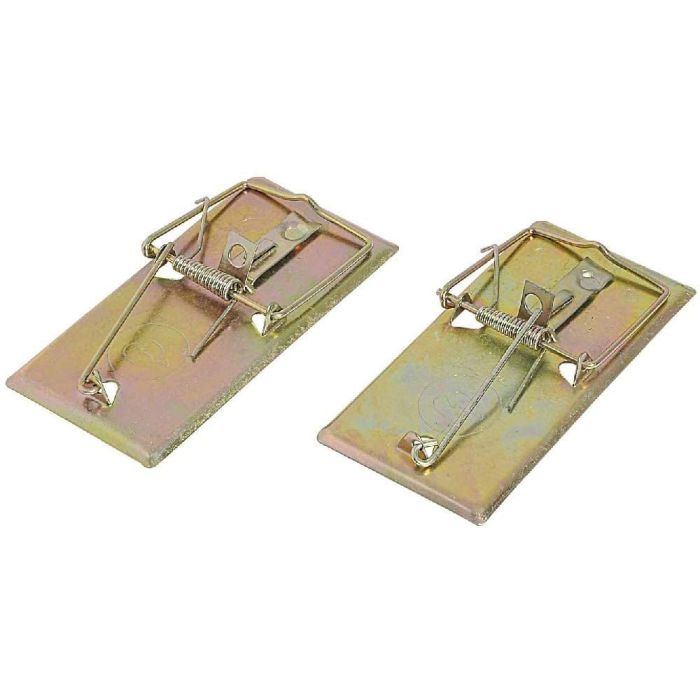 Trappolina in metallo per topi 2Pz