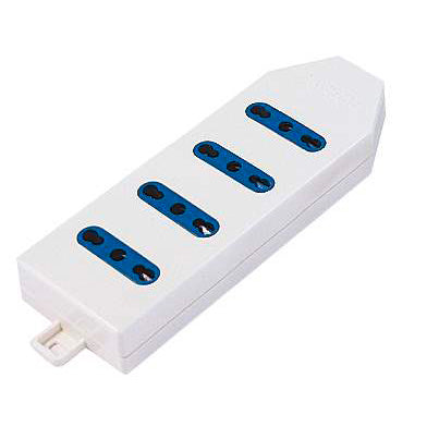 Multipresa bianca 4 posti 10/16A