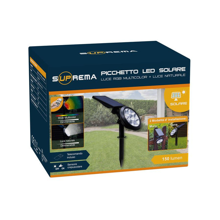 Picchetto solare luce RGB 3W 3