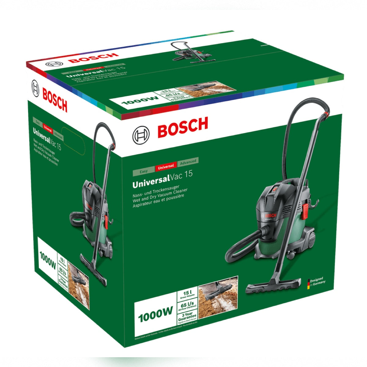 Aspira solidi e liquidi Bosch 1000W 3