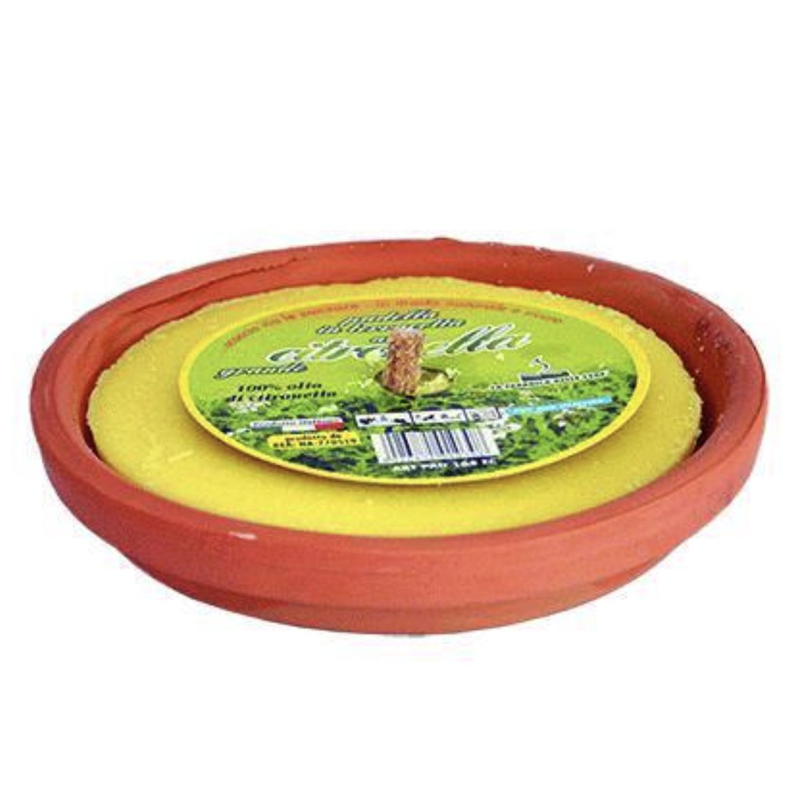 Padella Candela alla citronella in terracotta antizanzare