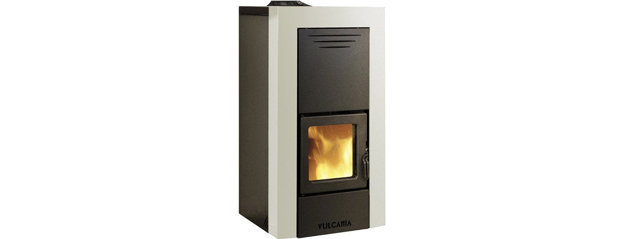 TERMOSTUFA A PELLET MILLENIUM 14 KW AVORIO