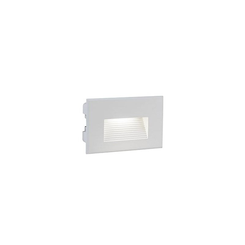 Incasso / Segnapasso 3W LED liscio bianco