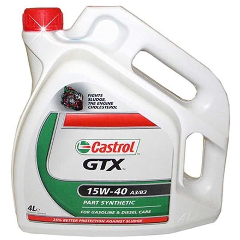 Olio motore Castrol GTX 15w40 A3/B3 LT.4
