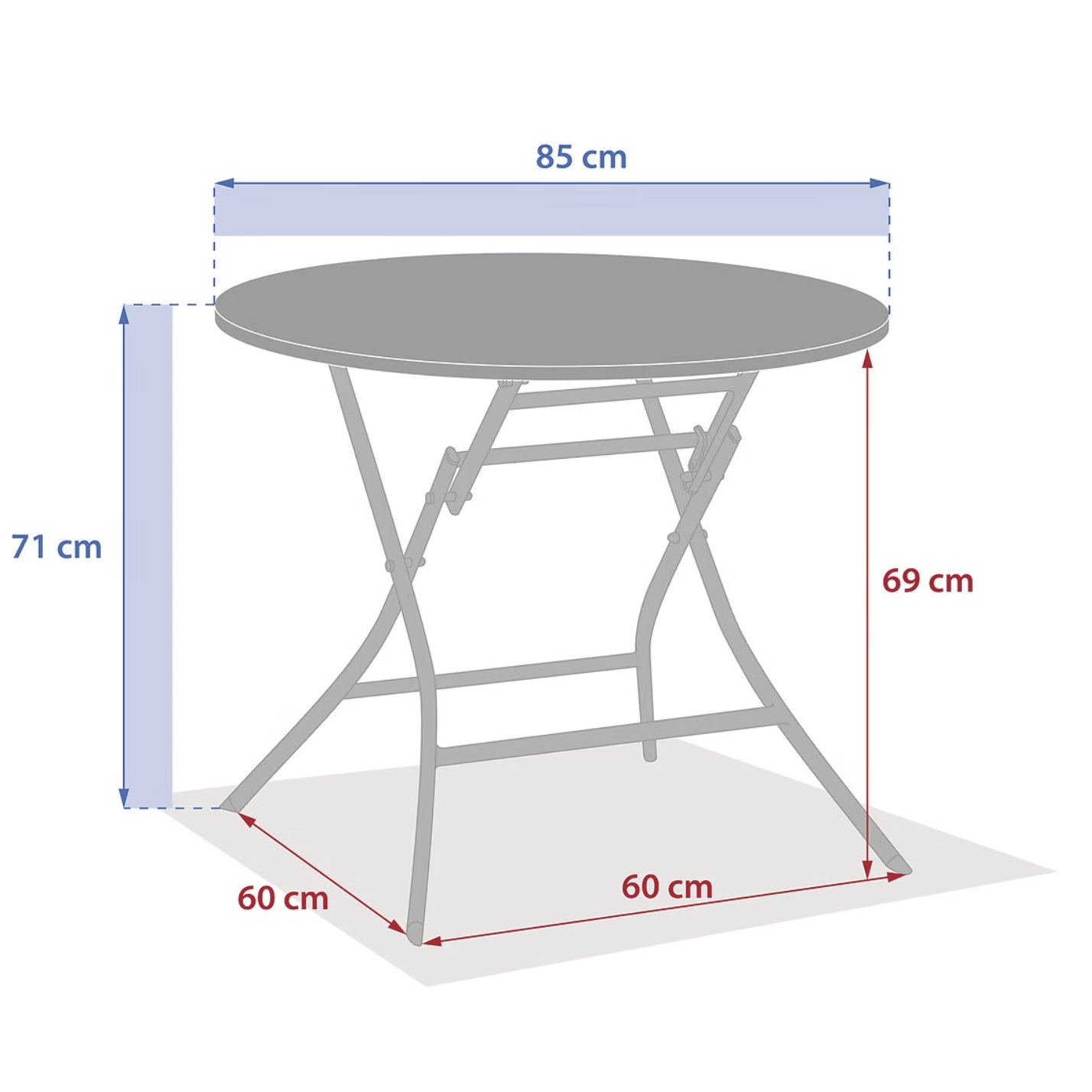 Tavolo Greensboro tondo 4P 3
