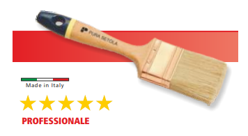 PENNELLO AMERICANA SETOLA BIONDA N.3 1/2" MM MANICO IN LEGNO