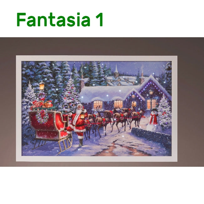 Quadro con personaggi di natale a scelta Kaemingk 4