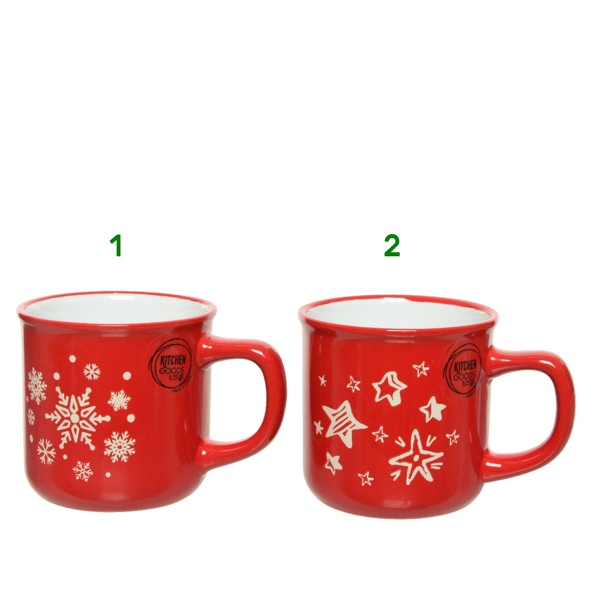 Tazza natalizia rossa Kaemingk