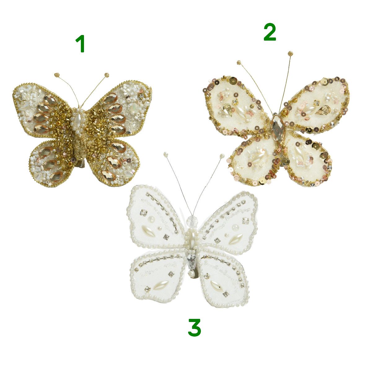 Addobbo albero farfalla Kaemingk