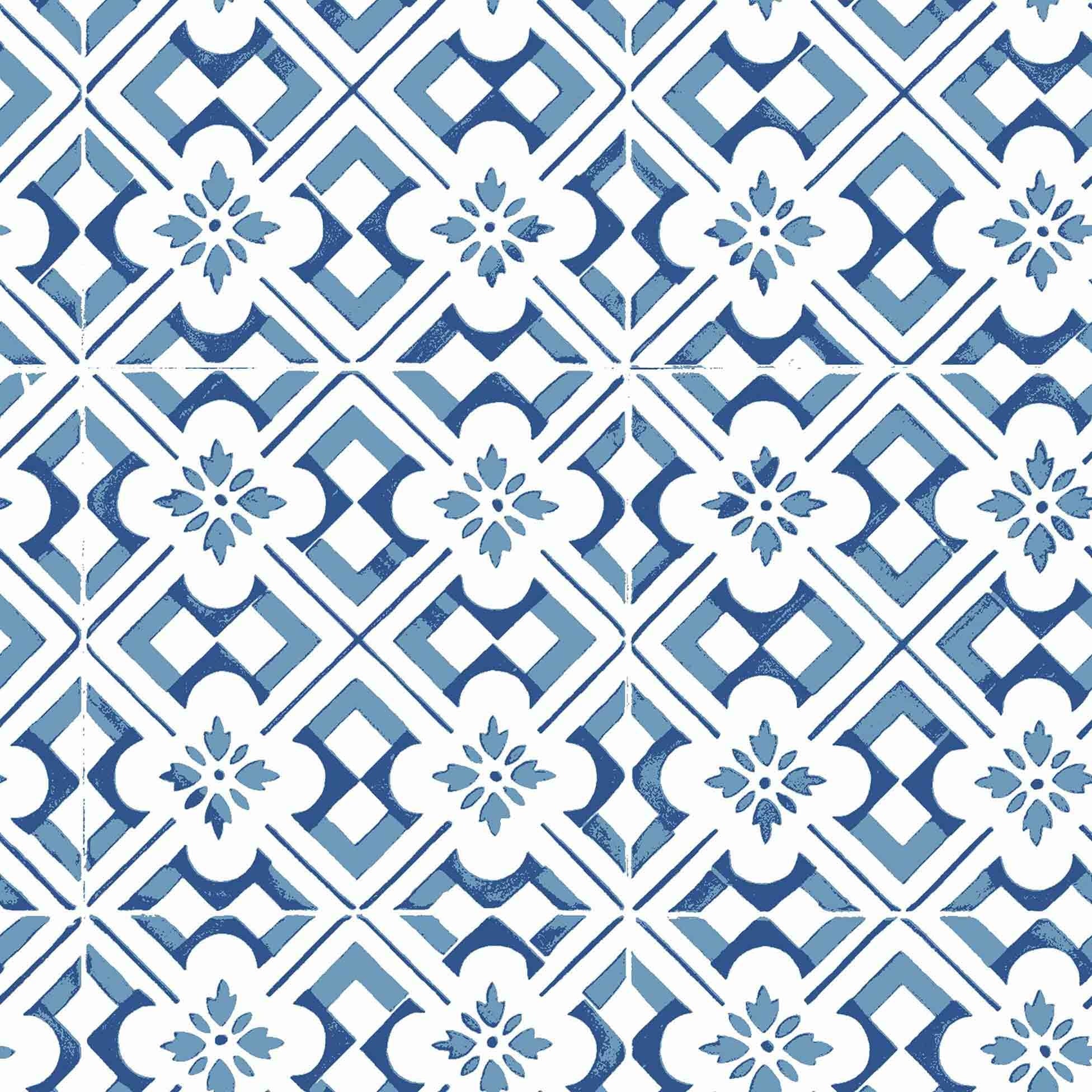 Tovaglia in PVC trasparente Reverso blu