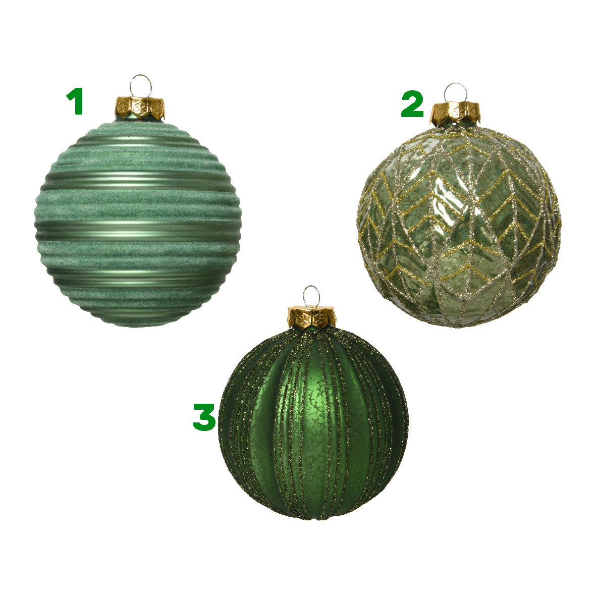 Palla di vetro anticata 7